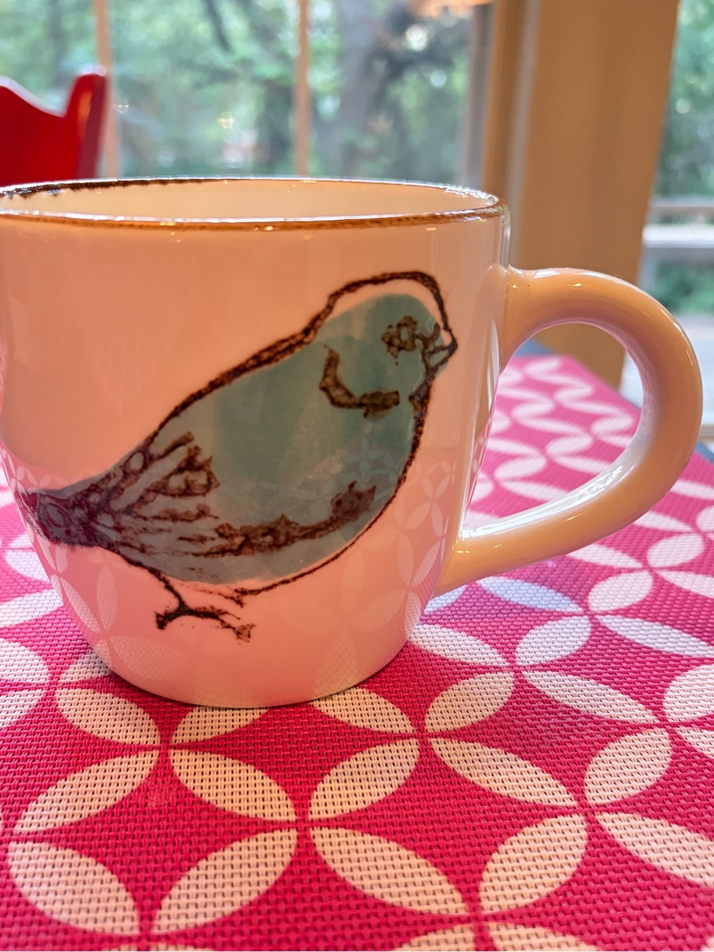 Like new vintage blue bird mug by Value Ceramic. Made in Portugal. Beautiful